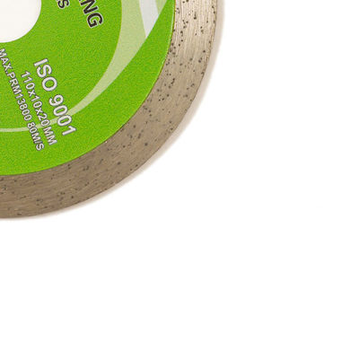 la presse froide Rim Diamond Blade For Ceramic continu de 4.3inch 110×1.2/1.8×10×20mm, marbrent avec la longue vie de coupure