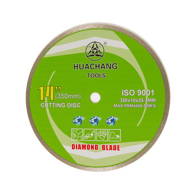 Pouce froid 350×2.2/3.2×10×25.4mm×24T Rim Diamond Blade For Angle Grinder continu de la presse 14