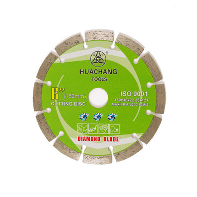 Presse froide 6inch “Diamond Blade For General Purpose segmenté par 150×1.4/2.0×10×22.23×12T, pierre et OEM concret