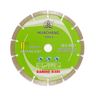 La presse froide 8inch 200×1.6/2.2×10×22.23mm×14T a segmenté Diamond Blade For General Purpose, la pierre et le béton