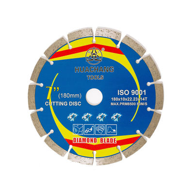 roue 180×1.6/2.2×10×22.23×14T de coupure concrète pour la broyeur 180mm Diamond Tile Cutting Blade
