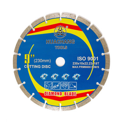 Roue de coupure concrète chaude de haute qualité de la presse 230×10×22.23×18T pour la broyeur Diamond Tile Cutting Blade
