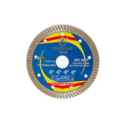 Corps en acier de haute qualité de Diamond Blade 65Mn de porcelaine de la presse chaude 5inch “125×1.2/2.0×10×22.23mm avec la longue vie de coupure