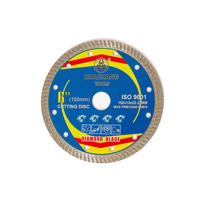 Corps en acier de haute qualité de Diamond Blade 65Mn de porcelaine de la presse chaude 6inch “150×1.4/2.4×10×22.23mm avec la longue vie de coupure
