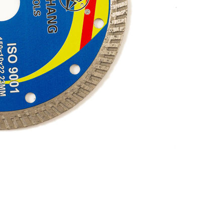 Corps en acier de haute qualité de Diamond Blade 65Mn de porcelaine de la presse chaude 6inch “150×1.4/2.4×10×22.23mm avec la longue vie de coupure