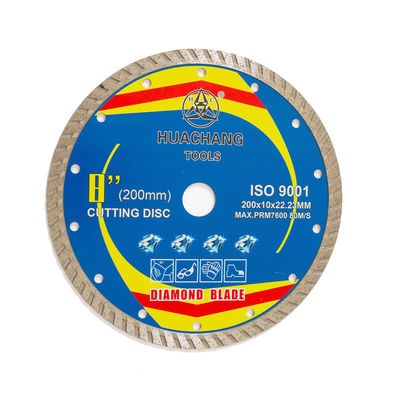 Corps en acier chaud de haute qualité de Diamond Blade 65Mn de porcelaine de la presse 8inch “200×1.6/2.6×10×22.23mm avec la longue vie de coupure