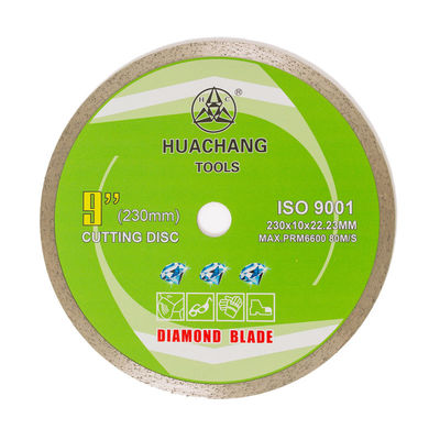 Longue durée continue froide de la presse 9inch 230×1.8/2.6×10×22.23mm Rim Diamond Blade For Ceramic With