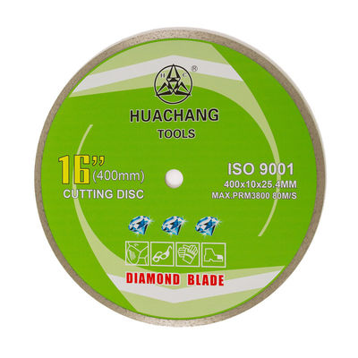 longue durée continue de Rim Diamond Blade For Ceramic With de presse froide de 16inch “400×2.6/3.4×10×25.4mm