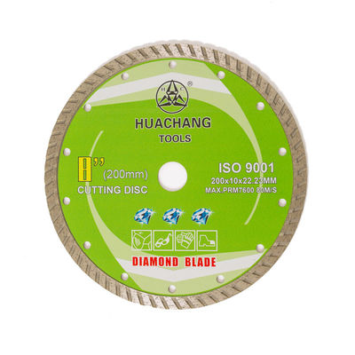 Turbo Diamond Blade Cold Press 8inch 200×10×22.23mm de haute qualité pour d'usage universel, en céramique, de marbre