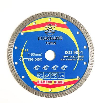 6 disque de coupe de pouce 180mm Diamond Blade High Quality Porcelain pour la broyeur d'angle 22.23mm Boree