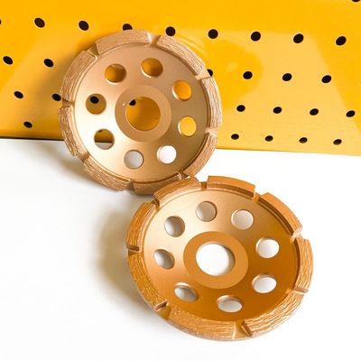 Le laser 4.5inch de haut niveau a soudé la rangée simple Diamond Cup Wheel For Concrete, pierre, matériaux de 115mm de construction durs