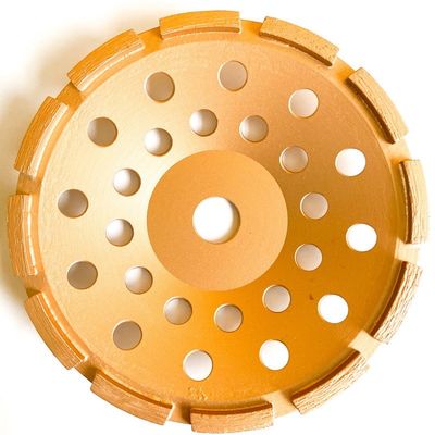 rangée simple soudée par laser Diamond Cup Wheel For Concrete, pierre, matériaux de 5inch 125×10T (30×5×7.2) ×22.23mm de construction durs