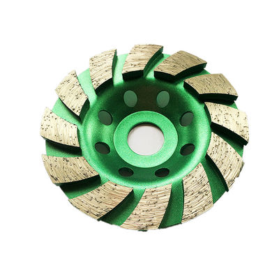 Le laser 4inch de haute qualité a soudé la roue de 105mm Diamond Segmented Turbo Grinding Cup pour concret, pierre, matériau de construction