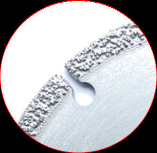 Le vide 105×0.5/1.0×5×20×8T de haute qualité a soudé Diamond Grinding Cutting Disc pour le marbre en plastique en céramique de pierre