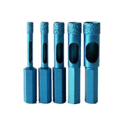 peu de perceuse sec de marbre de porcelaine de tuile de 7*65*10mm Diamond Core Drill Bits For Ganite avec la longue durée de haute qualité