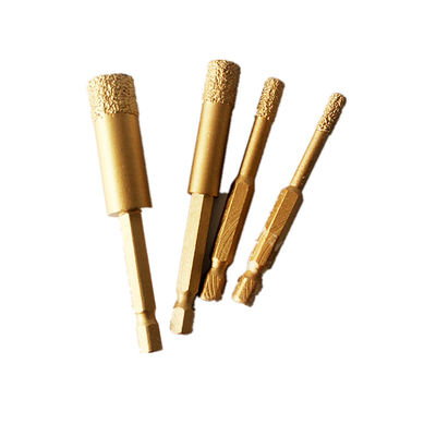 peu de perceuse sec de marbre de porcelaine de tuile de 10*65*10mm Diamond Core Drill Bits For Ganite avec la longue durée de haute qualité