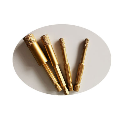 peu de perceuse sec de marbre de porcelaine de tuile de 10*65*10mm Diamond Core Drill Bits For Ganite avec la longue durée de haute qualité