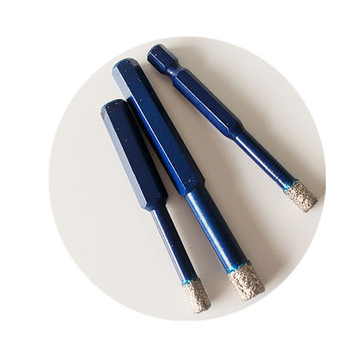 peu de perceuse sec de marbre de porcelaine de tuile de 10*65*10mm Diamond Core Drill Bits For Ganite avec la longue durée de haute qualité