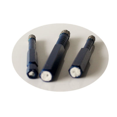 peu de perceuse sec de marbre de porcelaine de tuile de 10*65*10mm Diamond Core Drill Bits For Ganite avec la longue durée de haute qualité