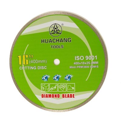 But continu froid de la presse 16inch “400×2.6/3.4×10×25.4mm Rim Diamond Blade For For General, en céramique