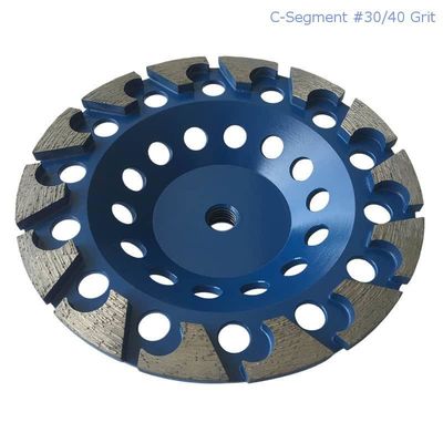 le laser de 180mm a soudé Diamond Grinding Cup Wheel For segmenté concret, en pierre, matériau de construction