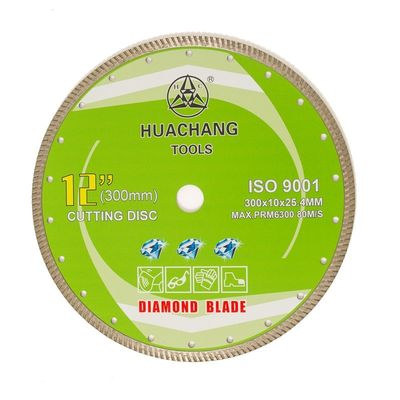 Presse froide 12inch “300×2.0/3.0×10×25.4mm Turbo Diamond Blade High Quality For d'usage universel, en céramique, de marbre