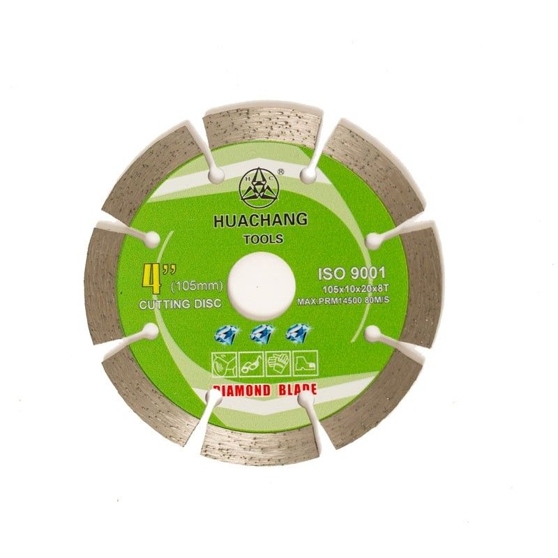 La presse froide de haute qualité 4inch 105×1.2/1.8×10×20×8T a segmenté Diamond Blade For General Purpose, pierre