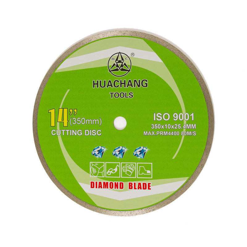 Pouce froid 350×2.2/3.2×10×25.4mm×24T Rim Diamond Blade For Angle Grinder continu de la presse 14