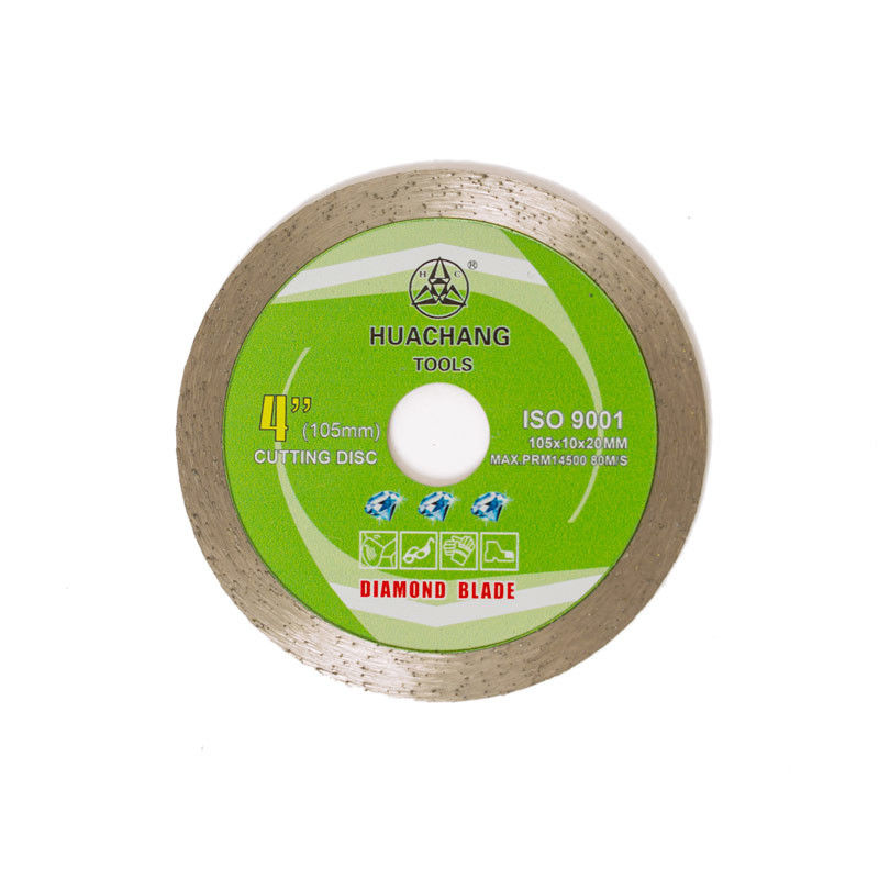 105×1.2×20MM 4 avancent Rim Diamond Blade For Tile Masonry petit à petit continu