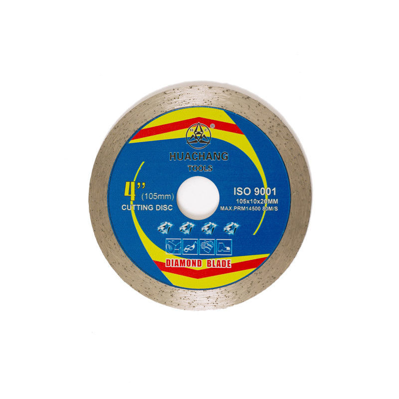 Presse chaude 4inch 105*1.8/1.2*10*8*20mm Diamond Tile Saw Blades For d'usage universel, en céramique, de marbre et concret