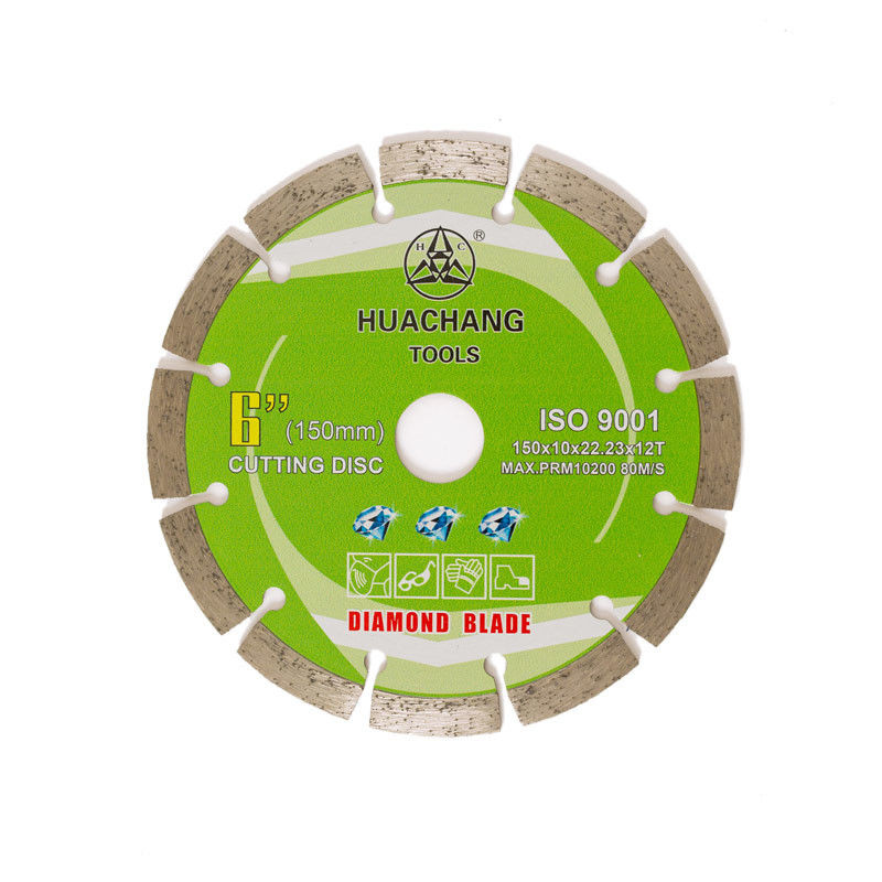 Presse froide 6inch “Diamond Blade For General Purpose segmenté par 150×1.4/2.0×10×22.23×12T, pierre et OEM concret