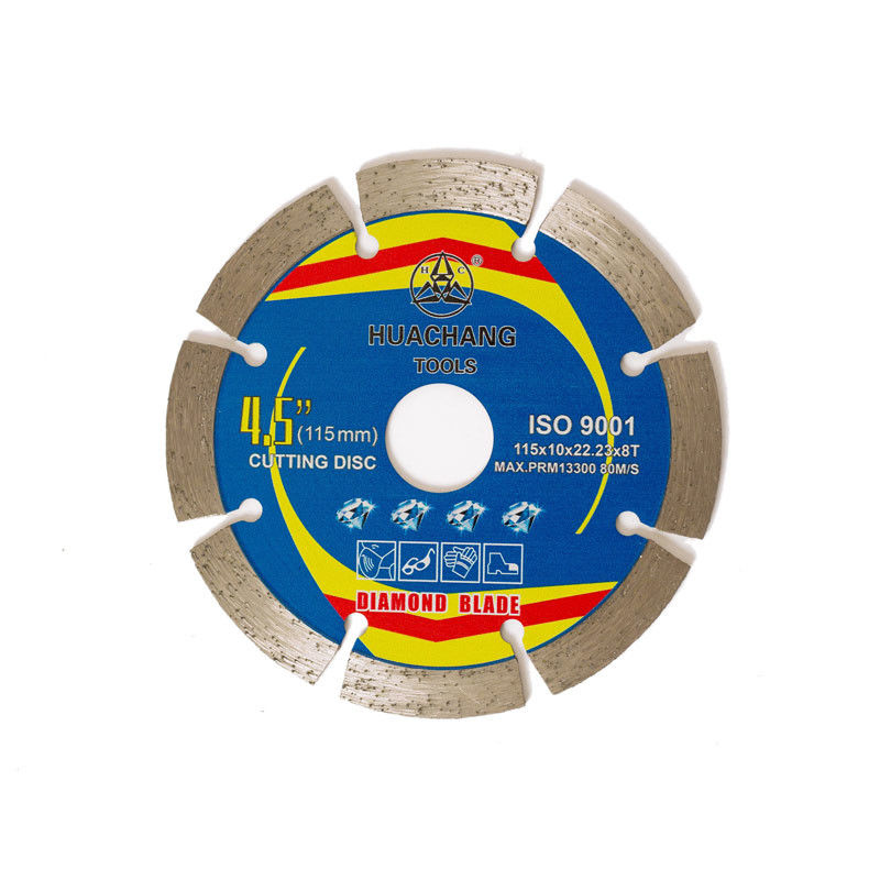Roue de coupure concrète de haute qualité de 4.5inch 115×10×22.23×8T pour la broyeur Diamond Tile Cutting Blade