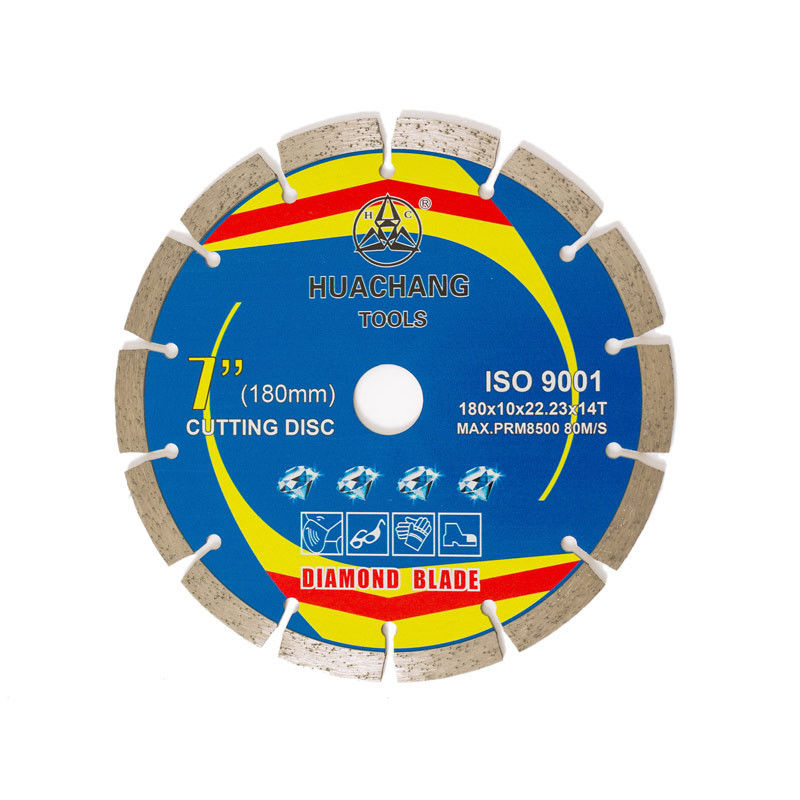 roue 180×1.6/2.2×10×22.23×14T de coupure concrète pour la broyeur 180mm Diamond Tile Cutting Blade