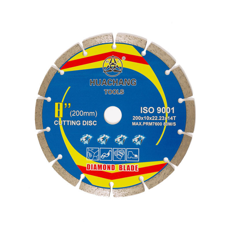Corps en acier chaud de la presse 200×1.6/2.2×10×22.23×14T Diamond Saw Blade Diamond Segment &amp;65Mn	Pour en céramique, tuile, granit, marbre