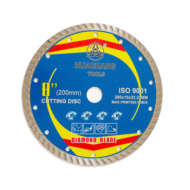 Corps en acier chaud de haute qualité de Diamond Blade 65Mn de porcelaine de la presse 8inch “200×1.6/2.6×10×22.23mm avec la longue vie de coupure