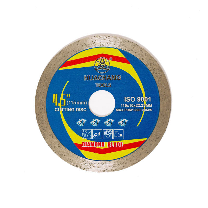 Presse chaude 4.5inch 115×1.2/1.8×10×22.23mm Diamond Tile Saw Blades For d'usage universel, en céramique, de marbre et concret