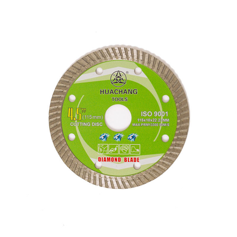 Turbo Diamond Blade Cold Press 4.5inch “115×1.2/2.0×10×22.23mm de haute qualité pour d'usage universel, en céramique, de marbre