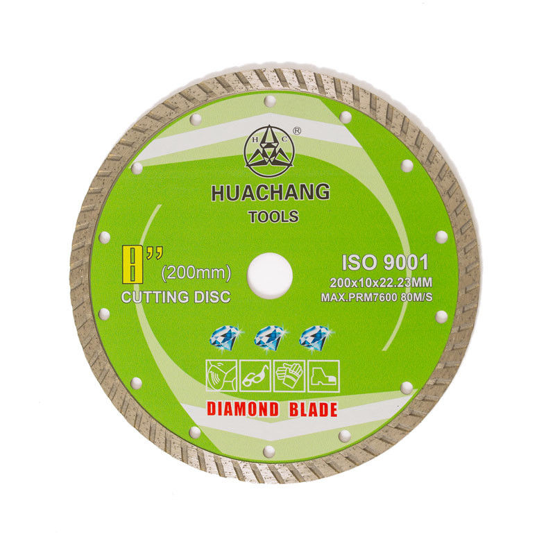 Turbo Diamond Blade Cold Press 8inch 200×10×22.23mm de haute qualité pour d'usage universel, en céramique, de marbre