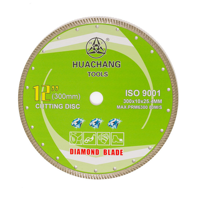 Presse froide 12inch 300×2.0/3.0×10×25.4mm Turbo Diamond Blade For General Purpose, en céramique, de marbre et concret