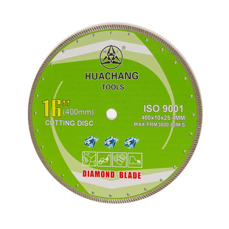 Coupe sèche de haute qualité Diamond Turbo Blade For Granite continu 16inch 400mmx25.4mm de 16inch 400x10×25.4mm