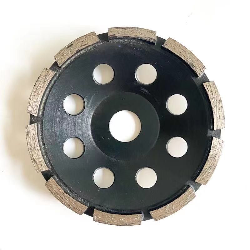 Le laser 4.5inch de haut niveau a soudé la rangée simple Diamond Cup Wheel For Concrete, pierre, matériaux de 115mm de construction durs