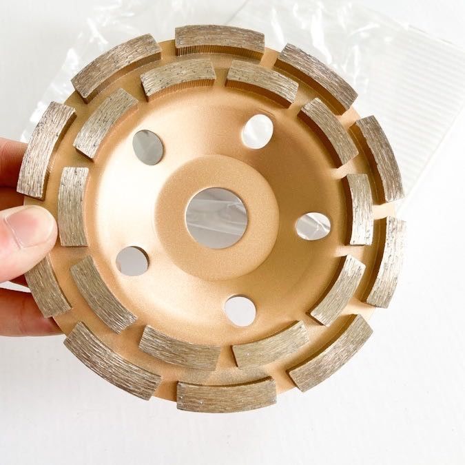 115mm 4-1/2 po. Double double Diamond Cup de Diamond Cup Wheel For Stone de rangée