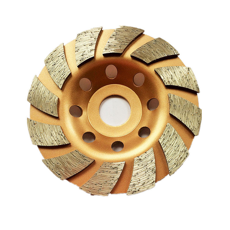 le laser 4.5inch a soudé Diamond Turbo Grinding Cup Wheel segmenté par 115mm pour le béton, pierre, matériau de construction