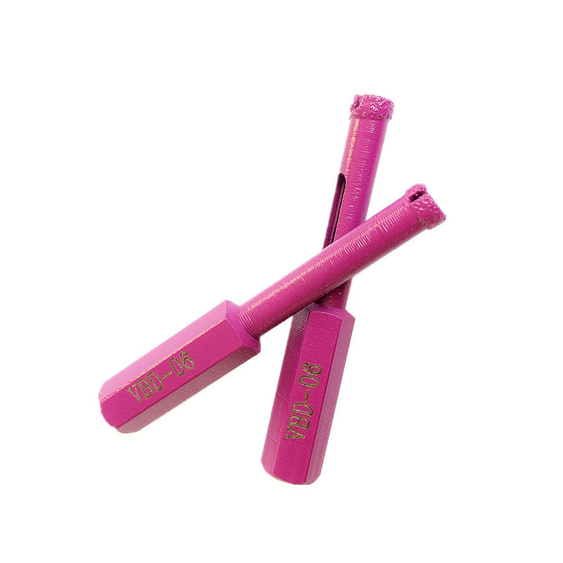 peu de perceuse sec de marbre de porcelaine de tuile de 7*65*10mm Diamond Core Drill Bits For Ganite avec la longue durée de haute qualité