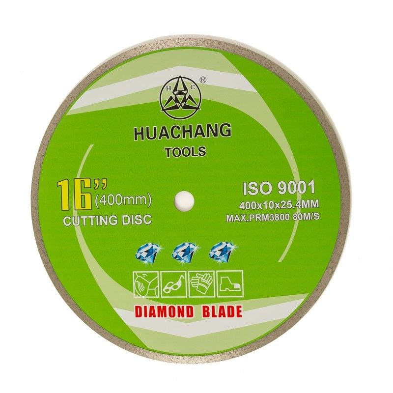 But continu froid de la presse 16inch “400×2.6/3.4×10×25.4mm Rim Diamond Blade For For General, en céramique