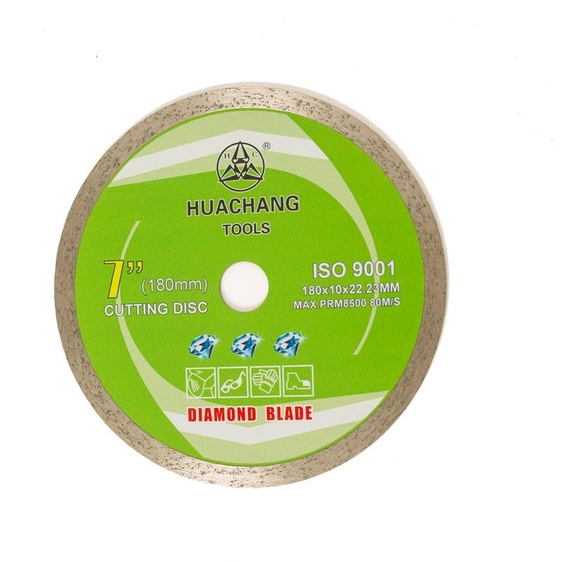 7&quot; 180mm Rim Diamond Blade For Ceramic continu 22.23mm Diamond Cutting Blade continu