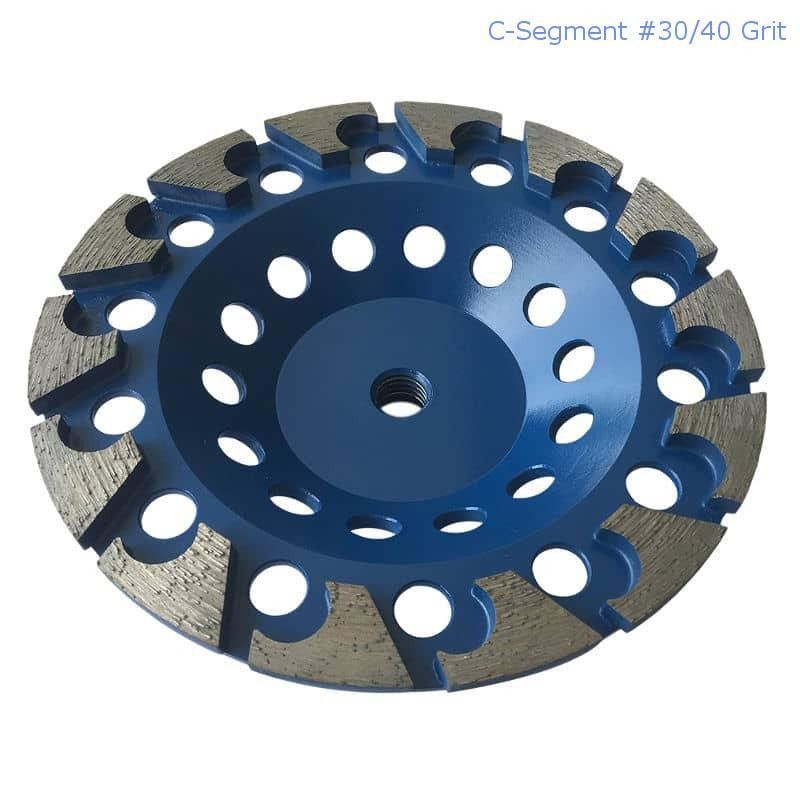 le laser de 180mm a soudé Diamond Grinding Cup Wheel For segmenté concret, en pierre, matériau de construction